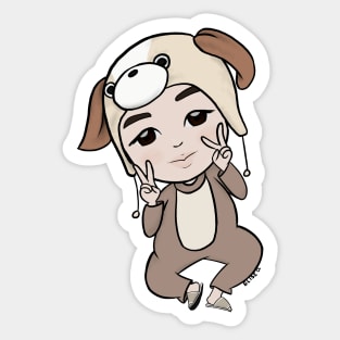 Jimin as Cutey the doggie Sticker